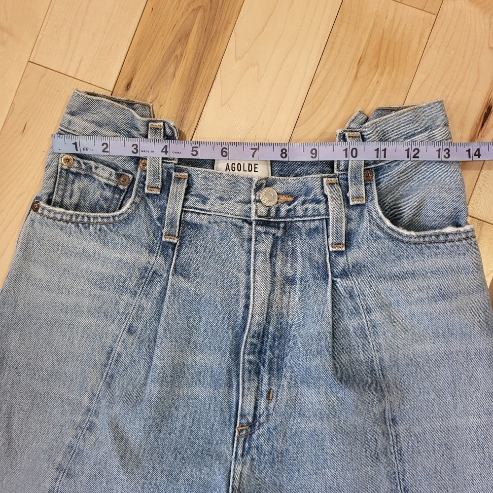 SOLD - AGOLDE PIECED ANGLED JEANS - Picture 16 of 16